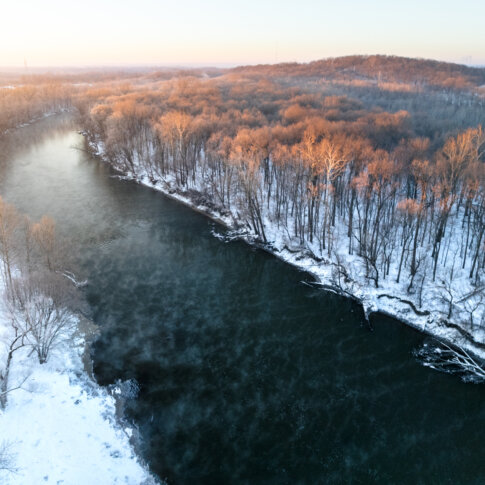 Winter by the White River
