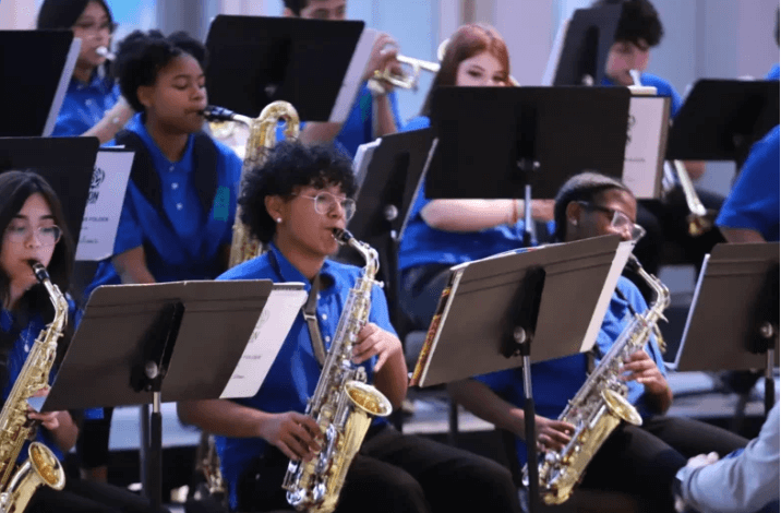 musicians playing various instruments