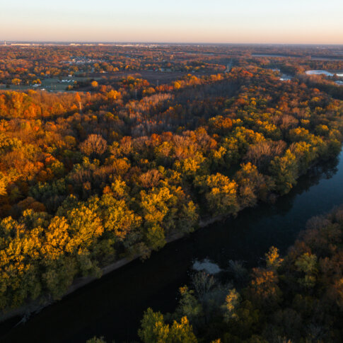 Fall on the White Riverway